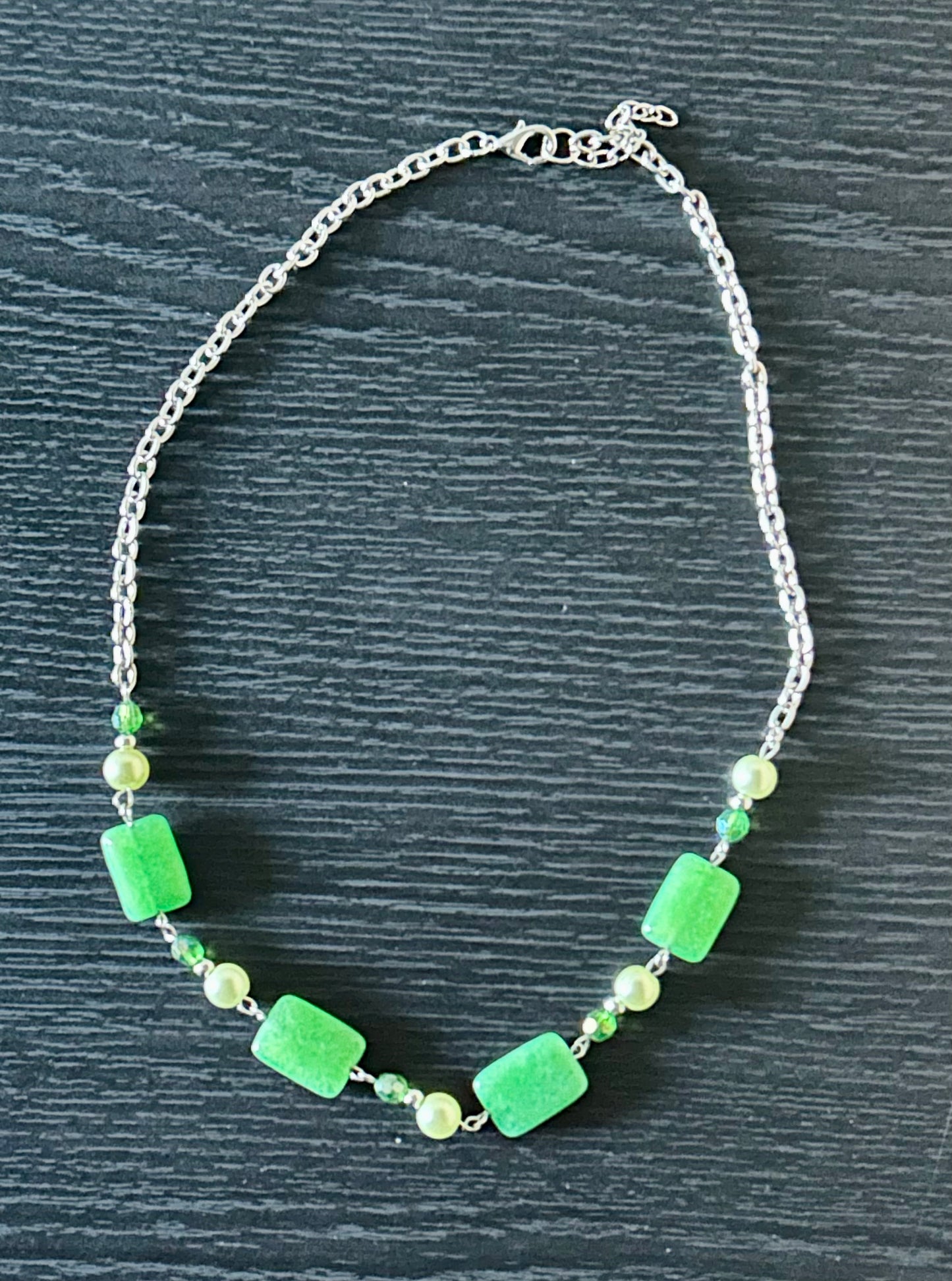 Electric Kiwi Necklace
