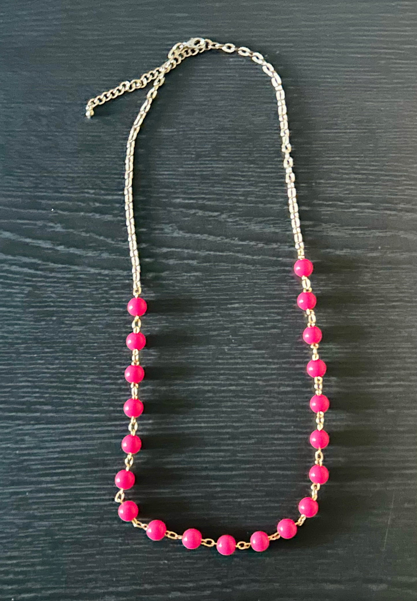 Pink Static Necklace